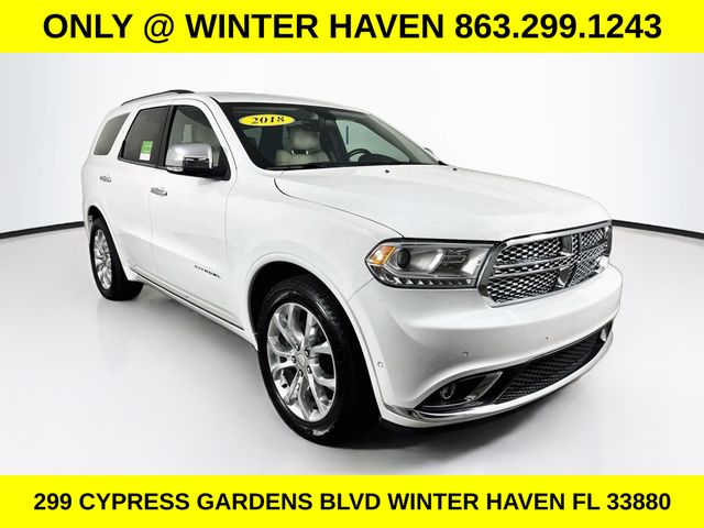 White Knuckle Clearcoat 2018 Dodge Durango SUV / Crossover Rear-Wheel Drive 8-Speed Automatic