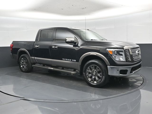 Gray (Magnetic Black) 2018 Nissan Titan Pickup Truck Four-Wheel Drive 7-Speed Automatic