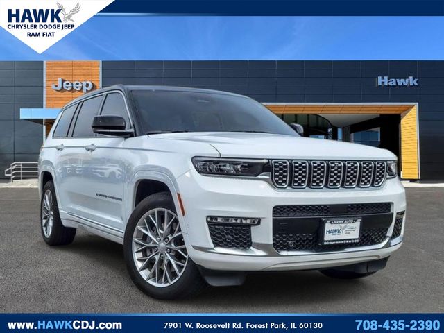 Bright White Clearcoat 2025 Jeep Grand Cherokee L Summit 4WD SUV / Crossover Four-Wheel Drive 8-Speed Automatic
