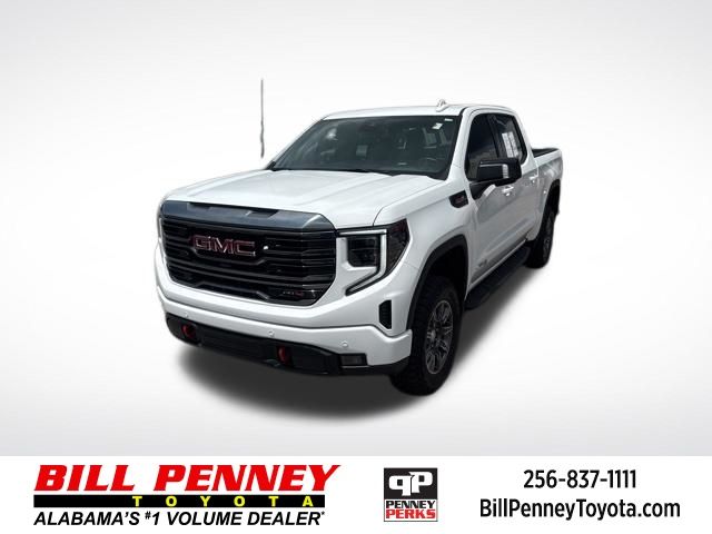 Summit White 2024 GMC Sierra 1500 AT4 Crew Cab 4WD Pickup Truck Four-Wheel Drive Automatic