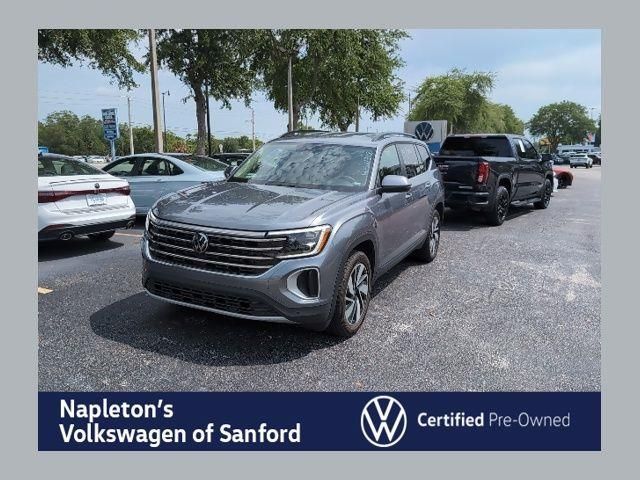 Gray 2024 Volkswagen Atlas SE 4Motion with Technology SUV / Crossover All-Wheel Drive 8-Speed Automatic