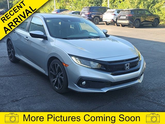Lunar Silver Metallic 2019 Honda Civic Sedan Front-Wheel Drive Continuously Variable Transmission