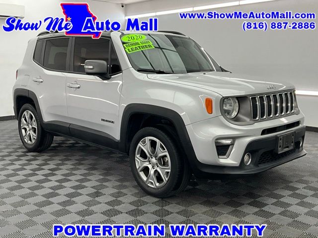 Glacier Metallic Clearcoat 2020 Jeep Renegade Limited 4WD SUV / Crossover Four-Wheel Drive 9-Speed Automatic
