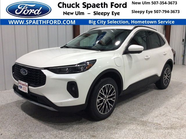 Star White Metallic Tri-Coat 2025 Ford Escape Hybrid Plug-in SUV / Crossover Front-Wheel Drive Continuously Variable Transmission