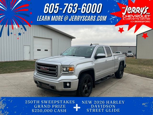 Quicksilver Metallic 2015 GMC Sierra 1500 Base Double Cab 4WD Pickup Truck Four-Wheel Drive 6-Speed Automatic Overdrive