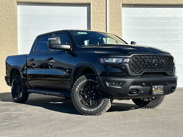 Diamond Black Crystal Pearlcoat 2026 RAM 1500 Rebel Crew Cab 4WD Pickup Truck Four-Wheel Drive 8-Speed Automatic