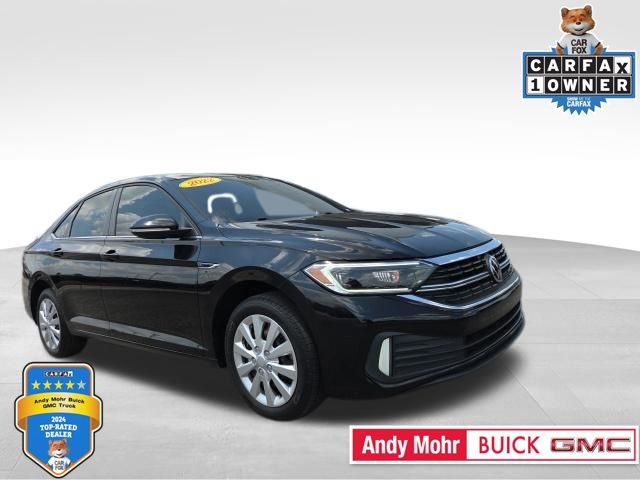 Deep Black Pearl 2022 Volkswagen Jetta Sedan Front-Wheel Drive 8-Speed Automatic