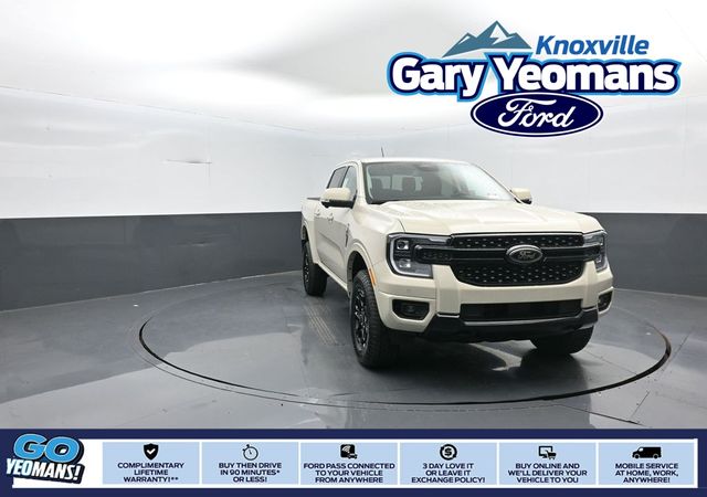 Desert Sand 2025 Ford Ranger Lariat SuperCrew 4WD Pickup Truck Four-Wheel Drive Automatic