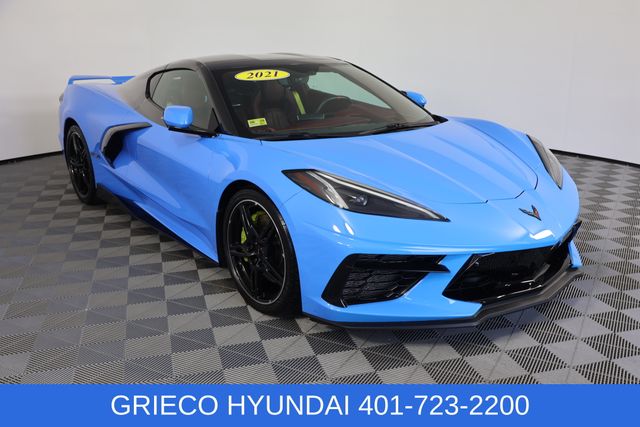 Rapid Blue 2021 Chevrolet Corvette Stingray 3LT Coupe RWD Coupe Rear-Wheel Drive 8-Speed Dual Clutch