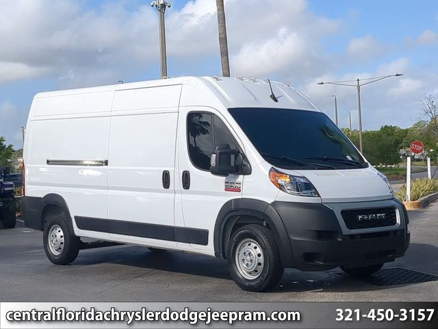 Bright White Clearcoat 2022 RAM ProMaster 2500 159 High Roof Cargo Van FWD Van Front-Wheel Drive 9-Speed Automatic