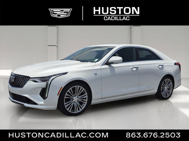 Crystal White Tricoat 2024 Cadillac CT4 Sedan Rear-Wheel Drive 8-Speed Automatic