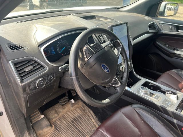 2021 White Ford Edge Titanium AWD SUV
