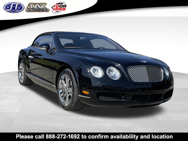 Black 2007 Bentley Continental GTC W12 AWD Convertible All-Wheel Drive 6-Speed Automatic