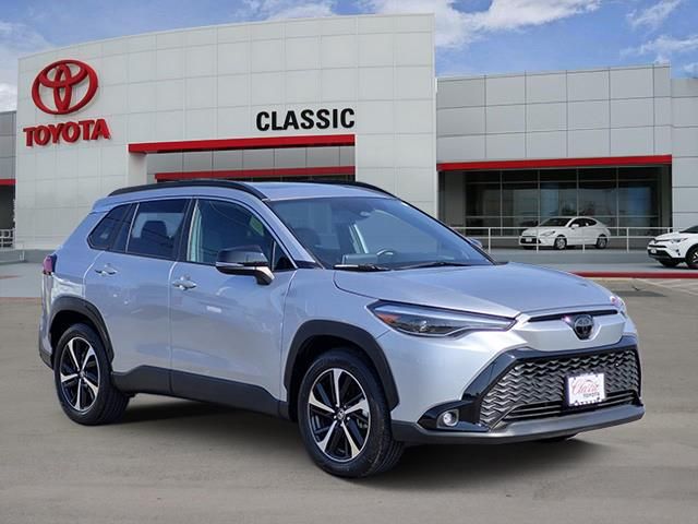 Sonic Silver 2025 Toyota Corolla Cross Hybrid SUV / Crossover All-Wheel Drive Continuously Variable Transmission