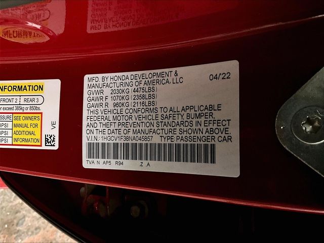 2022 Honda Accord Sport  at Honda North