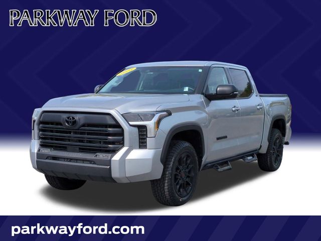 Celestial Silver Metallic 2023 Toyota Tundra SR5 CrewMax Cab 4WD Pickup Truck Four-Wheel Drive Automatic