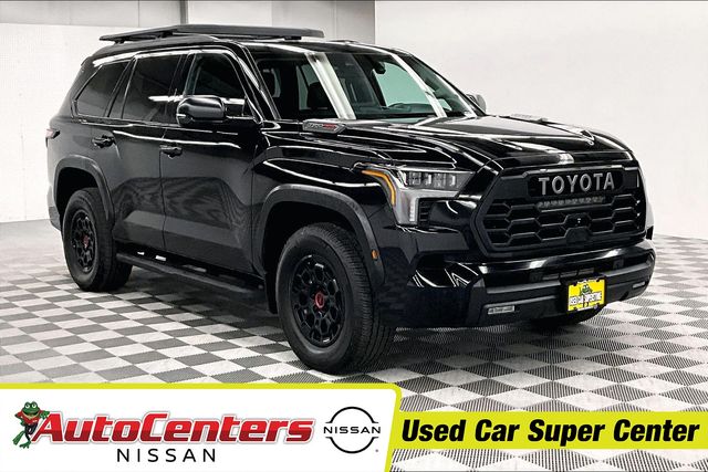 Midnight Black Metallic 2023 Toyota Sequoia TRD Pro 4WD SUV / Crossover Four-Wheel Drive 10-Speed Automatic