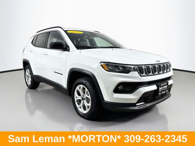 Bright White Clearcoat 2025 Jeep Compass SUV / Crossover Four-Wheel Drive 8-Speed Automatic