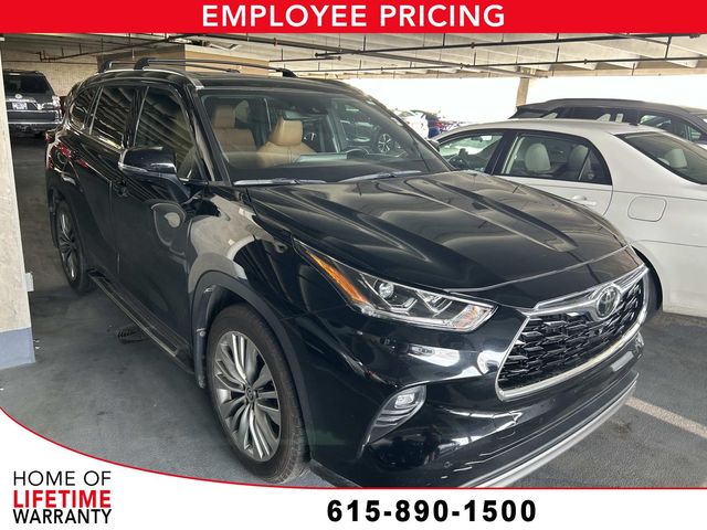Midnight Black Metallic 2021 Toyota Highlander Platinum AWD SUV / Crossover All-Wheel Drive 8-Speed Automatic