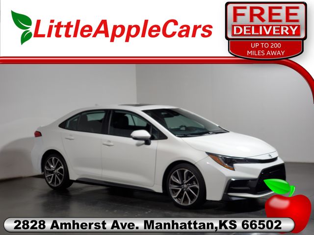 Super White 2020 Toyota Corolla Sedan Front-Wheel Drive Continuously Variable Transmission