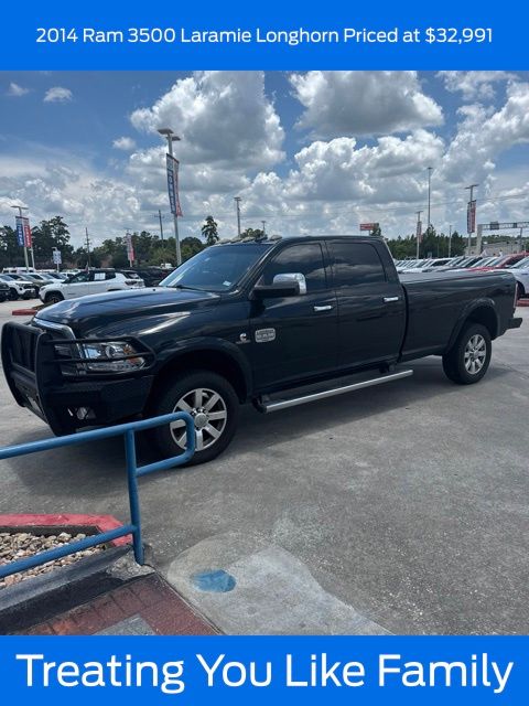 Black Clearcoat 2014 RAM 3500 Pickup Truck Four-Wheel Drive 6-Speed Automatic