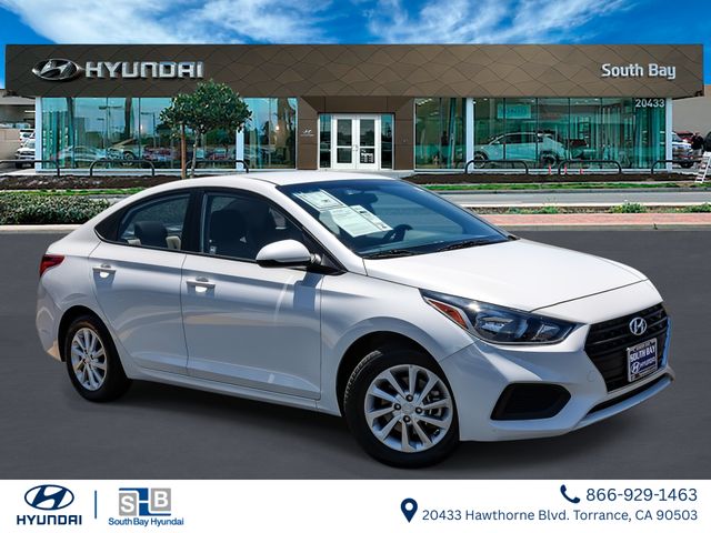 Frost White Pearl 2018 Hyundai Accent Sedan Front-Wheel Drive 6-Speed Automatic