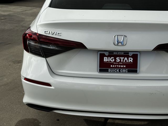 2025 Honda Civic Sport White at Shottenkirk Kia Fort Bend