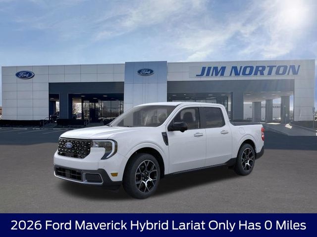 Oxford White 2026 Ford Maverick Lariat SuperCrew AWD Pickup Truck All-Wheel Drive Continuously Variable Transmission