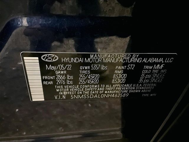 2022 Hyundai Santa Fe Calligraphy Blue at Bob Ruth Ford