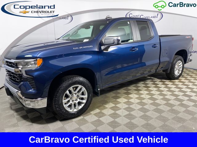 Blue Metallic 2023 Chevrolet Silverado 1500 Pickup Truck Four-Wheel Drive 8-Speed Automatic