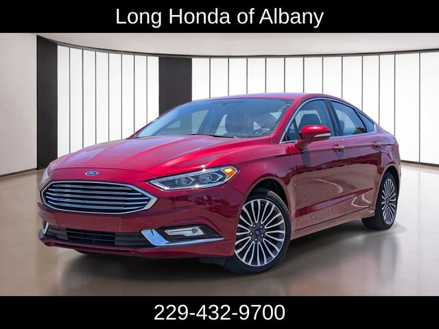Ruby Red Metallic 2017 Ford Fusion Titanium Sedan Front-Wheel Drive 6-Speed Automatic