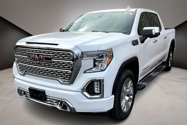 White Frost Tricoat 2019 GMC Sierra 1500 Denali Crew Cab 4WD Pickup Truck Four-Wheel Drive 8-Speed Automatic