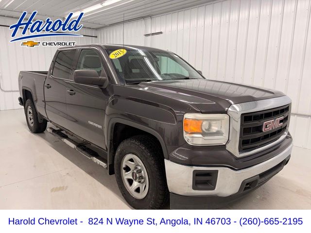 Gray (Iridium Metallic) 2015 GMC Sierra 1500 Pickup Truck Four-Wheel Drive 6-Speed Automatic Overdrive