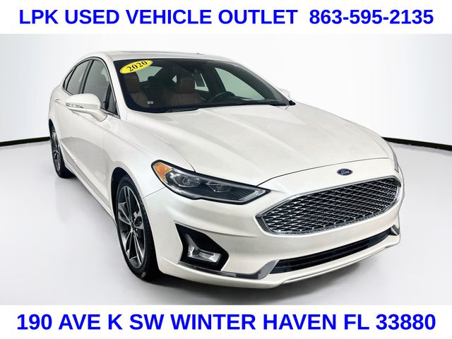 White Platinum Clearcoat Metallic 2020 Ford Fusion Sedan Front-Wheel Drive 6-Speed Automatic