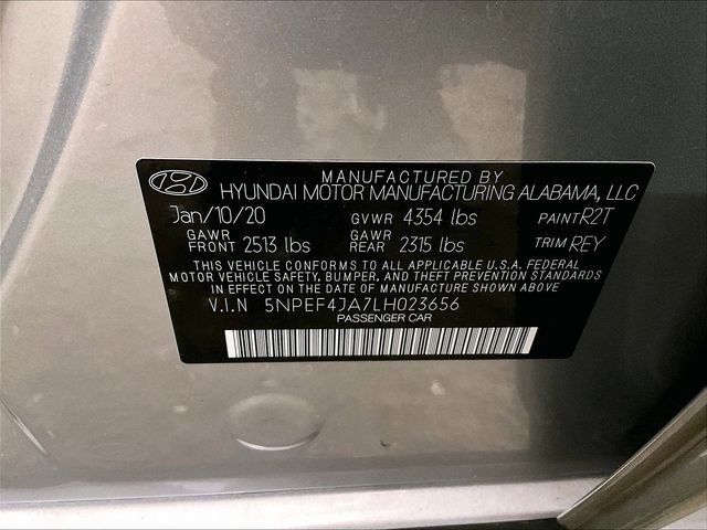 2020 Hyundai Sonata SEL Silver at Luther Ford
