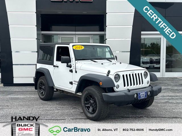 Bright White Clearcoat 2018 Jeep Wrangler SUV / Crossover Four-Wheel Drive 6-Speed Manual