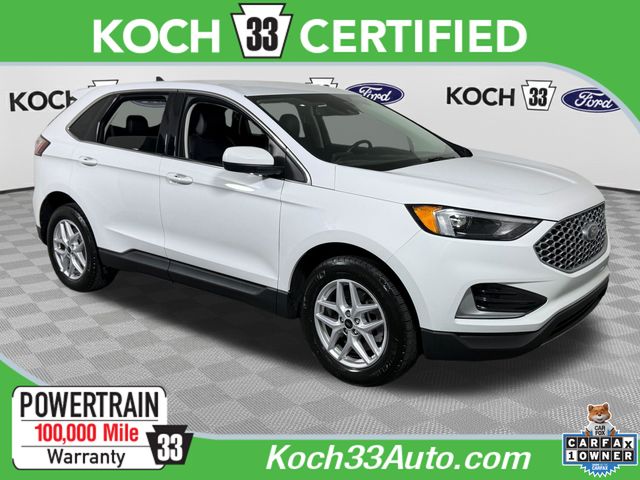 Oxford White 2023 Ford Edge SUV / Crossover All-Wheel Drive 8-Speed Automatic