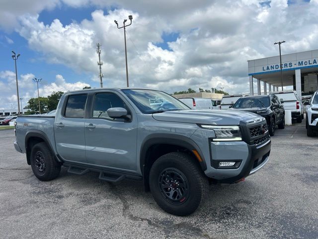 Boulder Gray Pearl 2025 Nissan Frontier Pickup Truck Four-Wheel Drive 9-Speed Automatic Overdrive