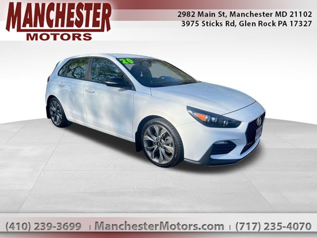 Ceramic White 2020 Hyundai Elantra GT N Line FWD Hatchback Front-Wheel Drive 6-Speed Manual