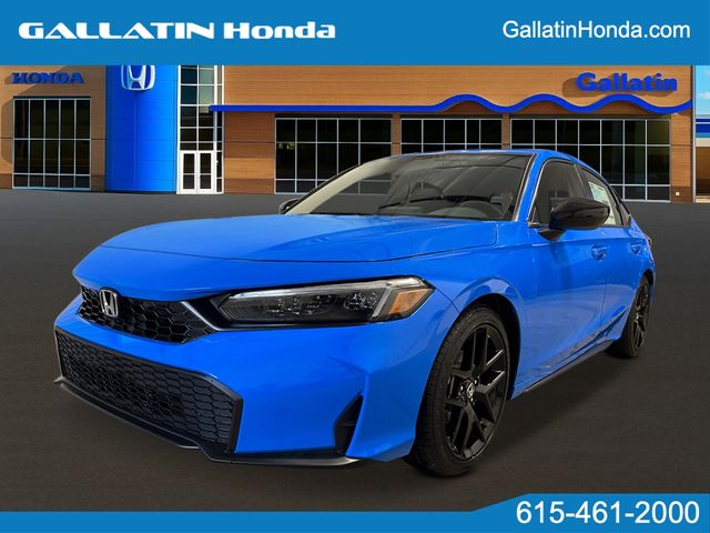 Boost Blue Pearl 2026 Honda Civic Hatchback Hatchback Front-Wheel Drive Continuously Variable Transmission