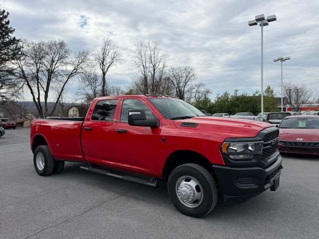 Flame Red Clearcoat 2024 RAM 3500 Tradesman Crew Cab LB DRW 4WD Pickup Truck Four-Wheel Drive 6-Speed Automatic