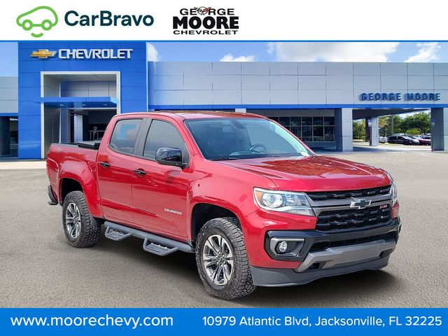 Cherry Red 2021 Chevrolet Colorado Pickup Truck Four-Wheel Drive 8-Speed Automatic