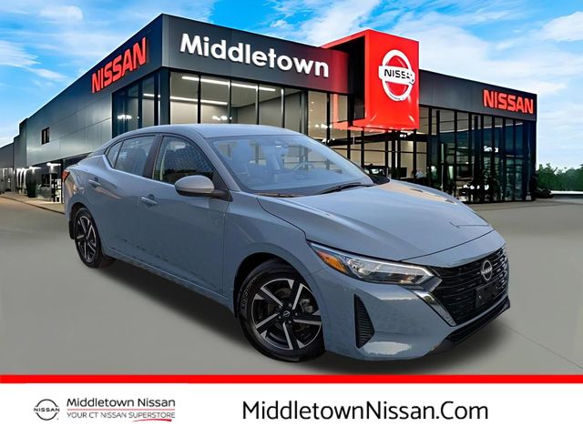 Atlantic Gray Metallic 2024 Nissan Sentra Sedan Front-Wheel Drive Continuously Variable Transmission