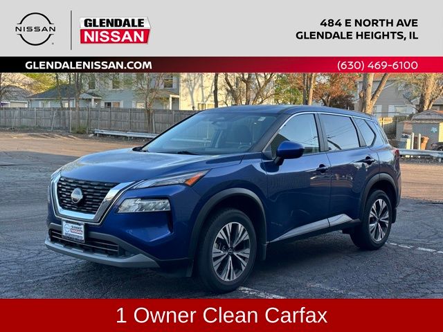 Caspian Blue Metallic 2023 Nissan Rogue SUV / Crossover All-Wheel Drive Continuously Variable Transmission