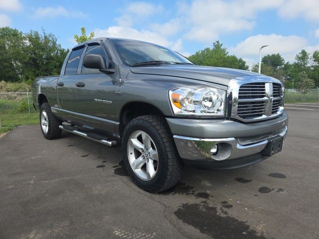 Mineral Gray Metallic 2007 Dodge RAM 1500 Pickup Truck Four-Wheel Drive 5-Speed Automatic