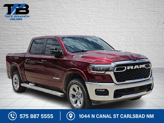 Red 2025 RAM 1500 Pickup Truck Four-Wheel Drive 8-Speed Automatic