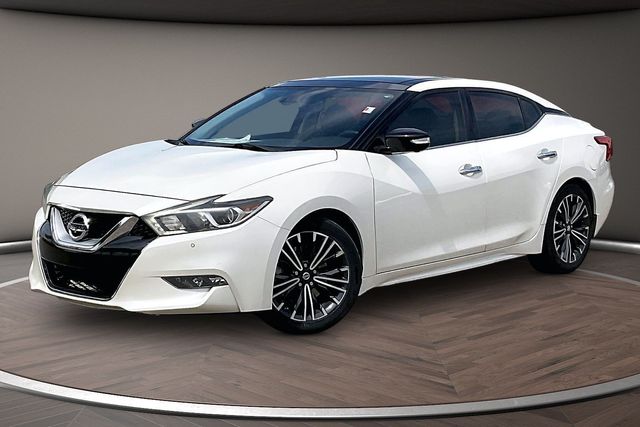 Pearl White 2017 Nissan Maxima Platinum FWD Sedan Front-Wheel Drive Continuously Variable Transmission