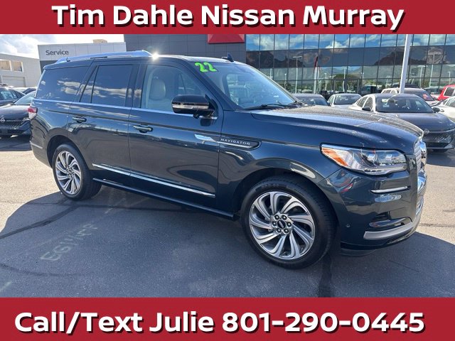 Blue Metallic 2022 Lincoln Navigator SUV / Crossover Four-Wheel Drive Automatic