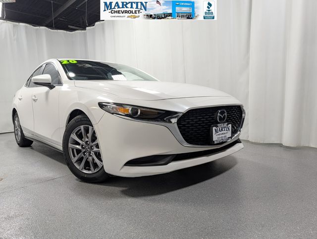 Snowflake White Pearl Mica 2020 Mazda MAZDA3 Sedan Front-Wheel Drive 6-Speed Automatic