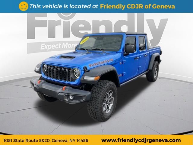 Hydro Blue Pearlcoat 2024 Jeep Gladiator Mojave Crew Cab 4WD Pickup Truck Four-Wheel Drive 8-Speed Automatic